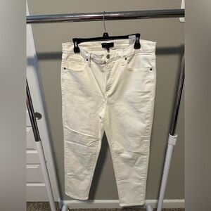 Banana Republic Factory White Skinny Jeans Full-Length